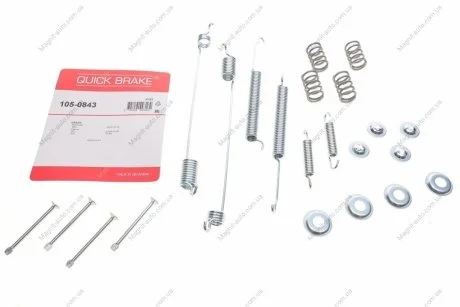 Комплект монтажний гальмівних колодок QUICK BRAKE 1050843
