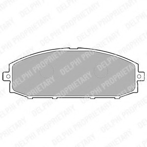 Комплект тормозных колодок, дисковый тормоз Delphi LP1305