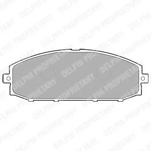 Комплект гальмівних колодок переднього., NISSAN PATROL GR V 2.8D-4.8 06.97- Delphi LP1305