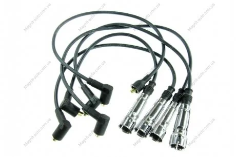 Комплект проводов зажигания AUDI 50 VW CADDY I, DERBY, GOLF I, JETTA I, PASSAT B1, PASSAT B2, POLO, POLO CLASSIC, POLO II, SANTANA, SCIROCCO, TRANSPORTER T2, TRANSPORTER T3 0.9-2.0 08.68-07.92 MAGNETI MARELLI 941318111155