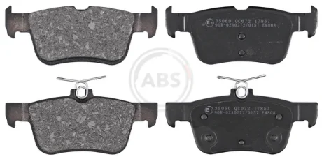 Комплект тормозных колодок, дисковый тормоз A.B.S. A.B.S. 35060