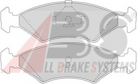 Комплект тормозных колодок, дисковый тормоз A.B.S. A.B.S. 36446 (фото 1)