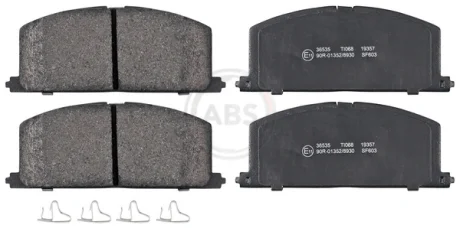 Тормозные колодки пер. Camry/Carina/Celica/Corolla/Tercel (83-02) A.B.S. 36535