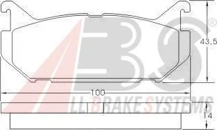 Тормозные колодки зад. Mazda 626 91-02 (akebono) A.B.S. 36796