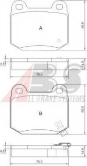 Тормозные колодки зад. Nissan 350 Z (Z33) 05-/Infiniti G35 (V35) A.B.S. 37452