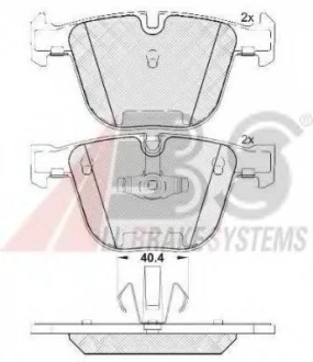 Тормозные колодки зад. BMW 5 (F07)/7 (F01/F02/F03/F04) 08-17 (ATE) A.B.S. 37704