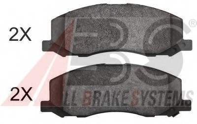 Комплект тормозных колодок, дисковый тормоз A.B.S. A.B.S. 37761 (фото 1)