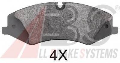 Комплект тормозных колодок, дисковый тормоз A.B.S. 37803