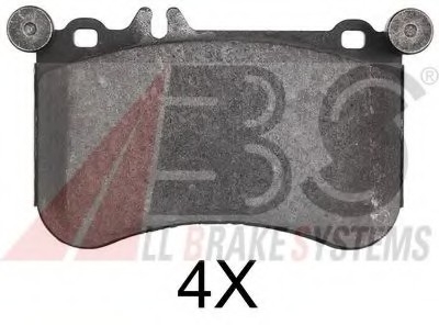 Комплект тормозных колодок, дисковый тормоз A.B.S. 37902