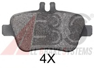 Комплект тормозных колодок, дисковый тормоз A.B.S. 37905