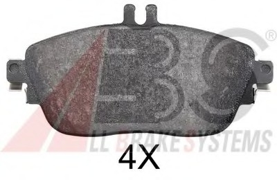 Комплект тормозных колодок, дисковый тормоз A.B.S. 37911