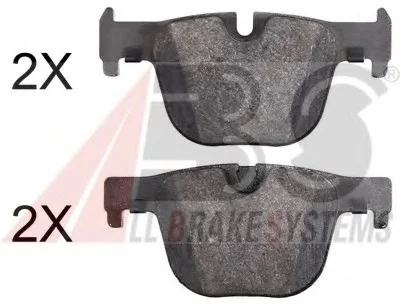 Тормозные колодки зад. BMW 3 (F30/F31/F34) 11-18 (ATE) (123,8x59,1x17,3) A.B.S. 37925