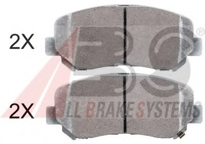 Комплект тормозных колодок, дисковый тормоз A.B.S. A.B.S. 37929 (фото 1)