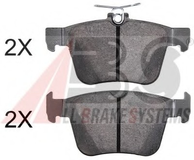 Комплект тормозных колодок, дисковый тормоз A.B.S. 37965