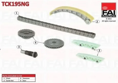 Комплект цели привода распредвала FAI AUTOPARTS Fischer Automotive One (FA1) TCK195NG