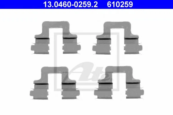 Комплектующие, колодки дискового тормоза ATE 13046002592 (фото 1)