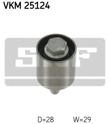 Паразитный / Ведущий ролик, зубчатый ремень SKF VKM25124 (фото 1)