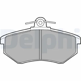 Комплект тормозных колодок, дисковый тормоз DELPHI Delphi LP424