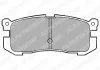 Комплект гальмівних колодок задній., FORD USA PROBE I MAZDA 626 III, RX-7 I 1.1-3.0 03.84-09.97 Delphi LP624 (фото 1)