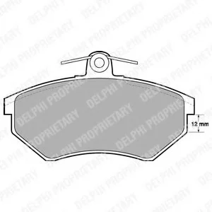 Тормозные колодки дисковые AUDI/SEAT/VW 80/A4/Cabriolet/Coupe/Cordoba/Passat "F "94-00 Delphi LP778 (фото 1)