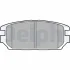 Комплект тормозных колодок задн., DODGE STEALTH MITSUBISHI CARISMA, ECLIPSE IV, GALANT VII, GRANDIS, LANCER IV, LANCER V, LANCER VI, LANCER VII, PAJERO I, SIGMA, SPACE 2.0-3.8 10.86-12.08 Delphi LP921 (фото 1)