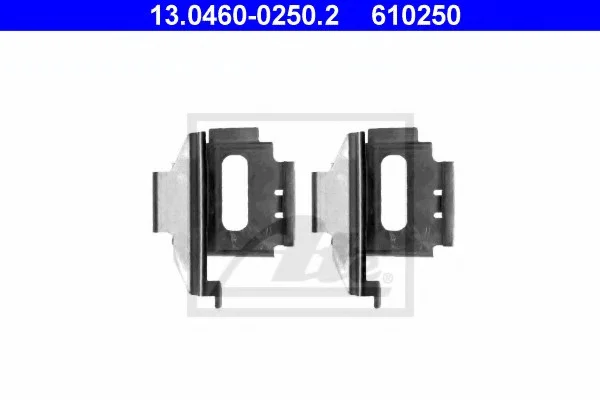 Комплектующие, колодки дискового тормоза ATE 13046002502 (фото 1)