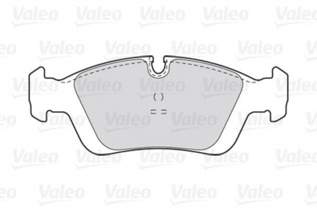 Комплект тормозных колодок, дисковый тормоз Valeo 301018 (фото 1)
