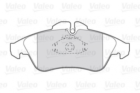 Комплект тормозных колодок, дисковый тормоз Valeo 301044 (фото 1)
