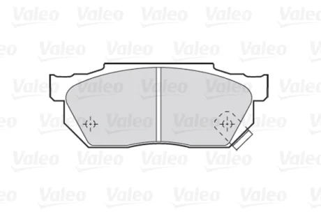 Колодки дискові гальмові, комплект Valeo 301047