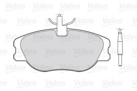 Комплект тормозных колодок, дисковый тормоз Valeo 301064 (фото 1)