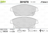 Комплект тормозных колодок, дисковый тормоз Valeo 301070 (фото 1)