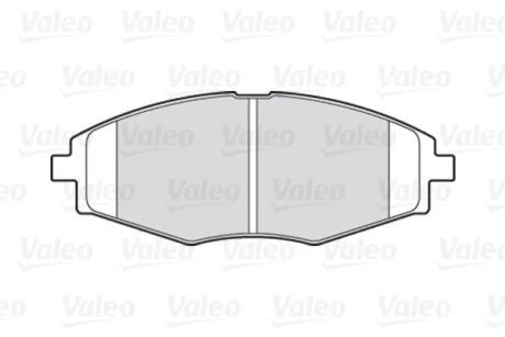 Гальмівні колодки First CHEVROLET/DAEWOO Matiz/Lanos "F "97>> Valeo 301316