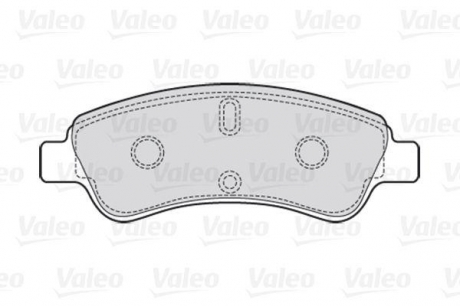Комплект тормозных колодок, дисковый тормоз Valeo 301464 (фото 1)