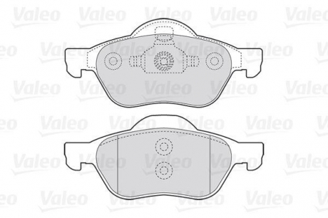 Комплект тормозных колодок, дисковый тормоз Valeo 301471 (фото 1)
