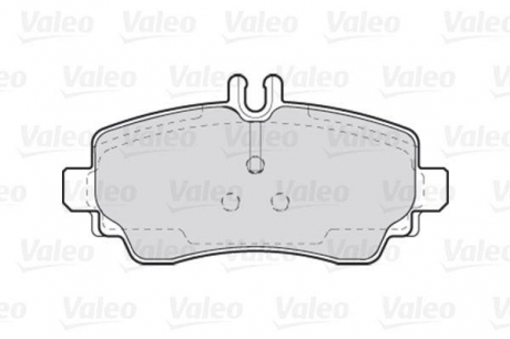 Комплект тормозных колодок, дисковый тормоз Valeo 301549