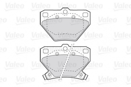 Комплект тормозных колодок, дисковый тормоз Valeo 301577 (фото 1)
