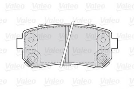 Комплект тормозных колодок, дисковый тормоз Valeo 301867 (фото 1)