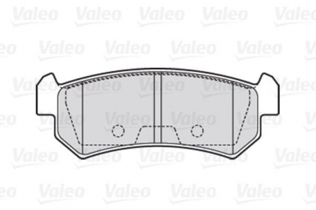 Комплект тормозных колодок, дисковый тормоз Valeo 301874 (фото 1)