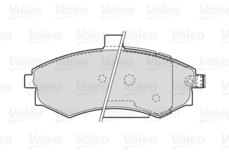 Колодки гальмівні First HYUNDAI/KIA Elantra/Cerato "F "00-18 Valeo 301781