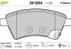 Комплект тормозных колодок, дисковый тормоз Valeo 301804 (фото 1)