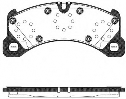 Комплект тормозных колодок, дисковый тормоз REMSA 134550 (фото 1)