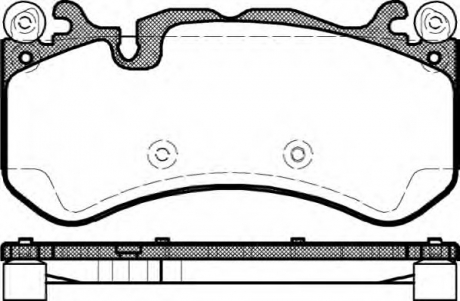 Комплект тормозных колодок, дисковый тормоз REMSA 130000 (фото 1)