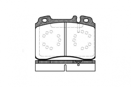 Комплект тормозных колодок, дисковый тормоз REMSA 037920