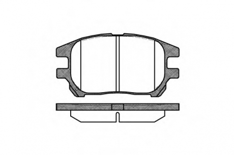 Комплект тормозных колодок, дисковый тормоз REMSA 097200 (фото 1)