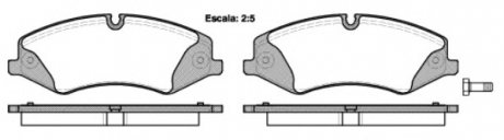 Комплект тормозных колодок, дисковый тормоз REMSA 140900