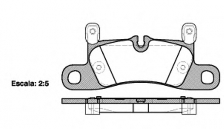Комплект тормозных колодок, дисковый тормоз REMSA 137920 (фото 1)