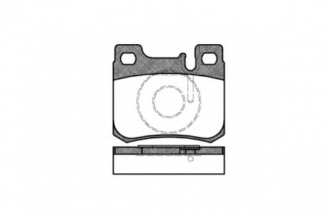 Комплект тормозных колодок, дисковый тормоз REMSA 015720