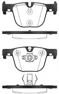 Комплект тормозных колодок, дисковый тормоз REMSA 149300 (фото 1)