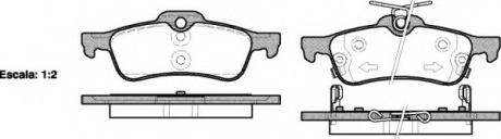 Комплект тормозных колодок, дисковый тормоз REMSA 086202 (фото 1)