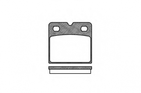 Комплект тормозных колодок, дисковый тормоз REMSA 106700 (фото 1)